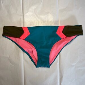 PINK Victoria's Secret Neon Colorblock Bikini Bottoms 👙